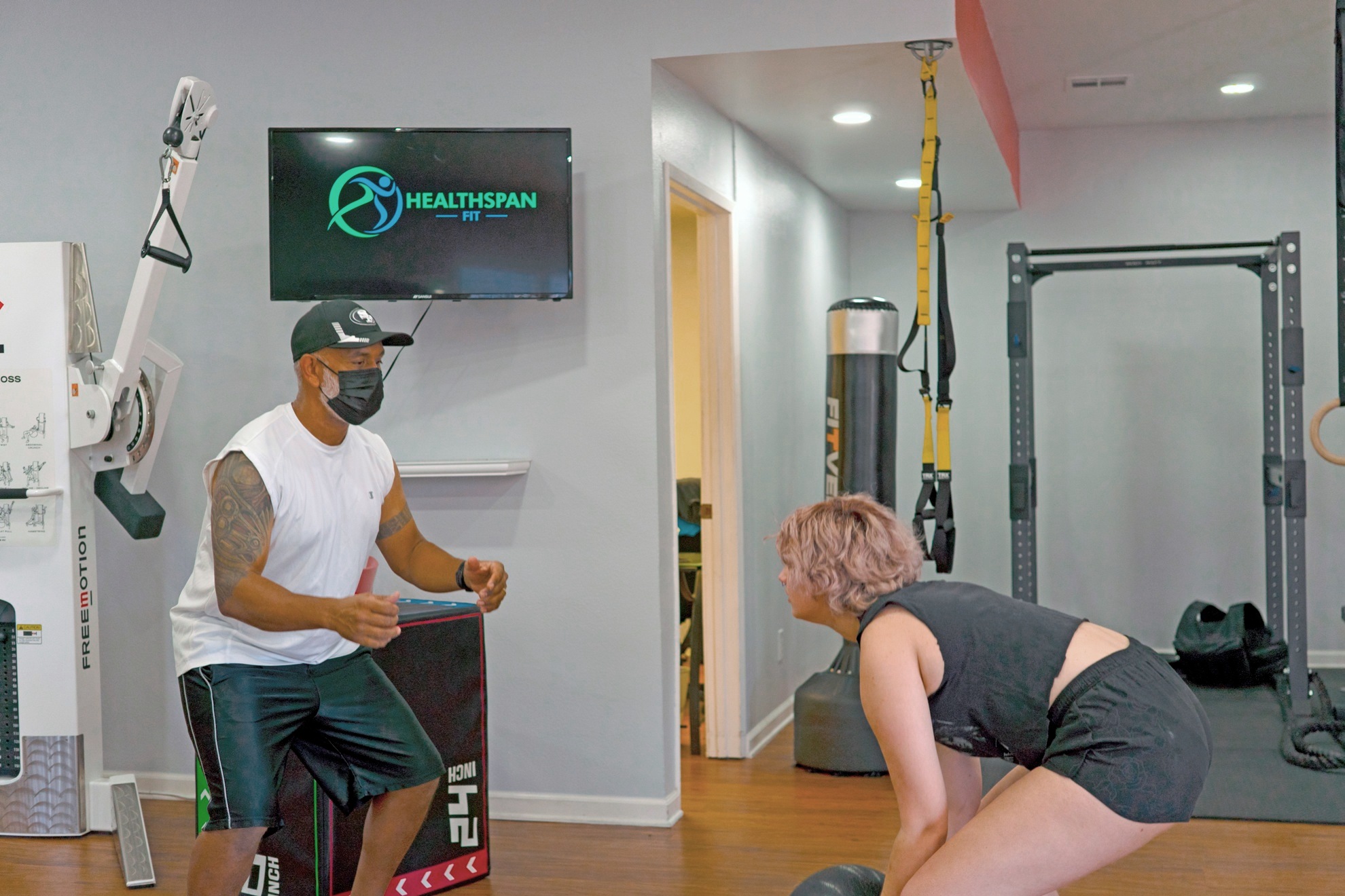 Healthspan Fit training session at San Jose private studio